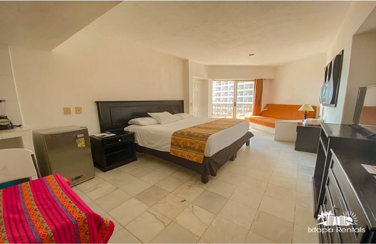 Condominio Vacacional 430 Hotel Tesoro Ixtapa Zihuatanejo, ideal para 2 personas, con cocineta, alberca, acceso a la playa y vista al mar, con acceso a instalaciones Hotel Tesoro Ixtapa